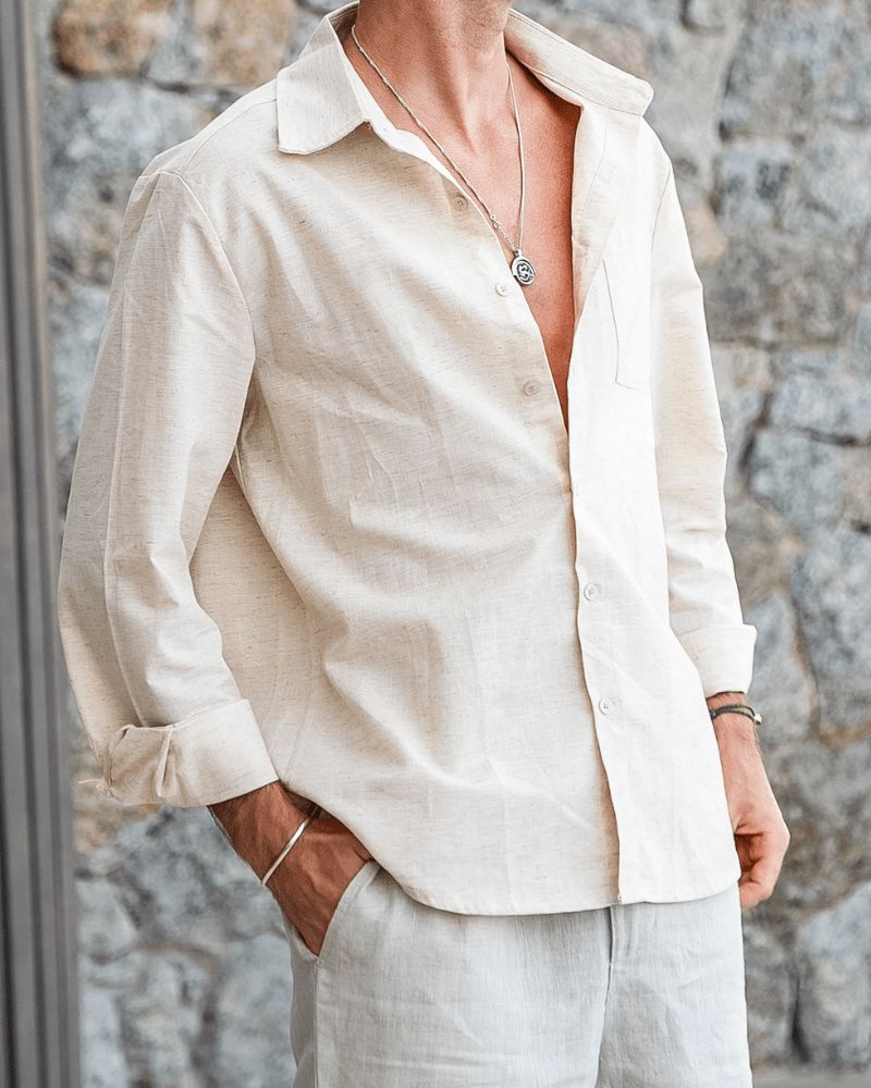 Cap Town 100% Linen Shirt Volk Belmont
