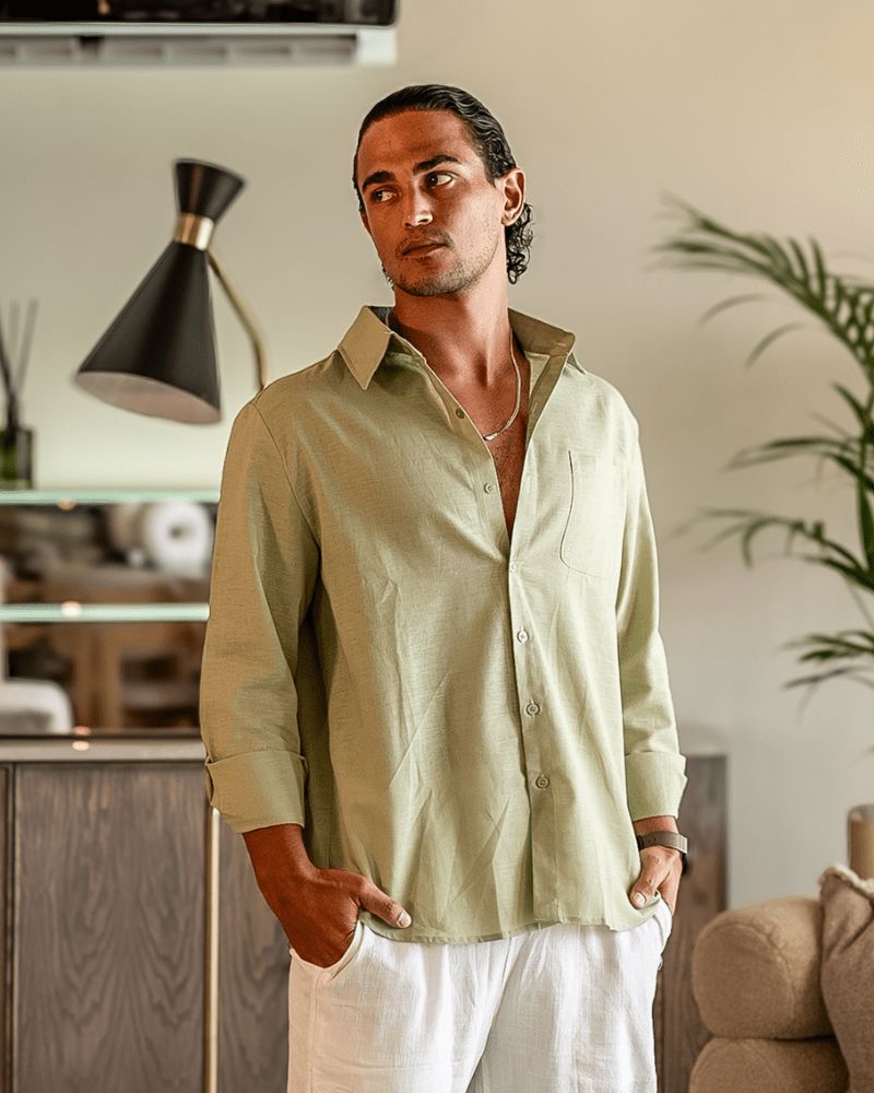 Cap Town 100% Linen Shirt Volk Belmont